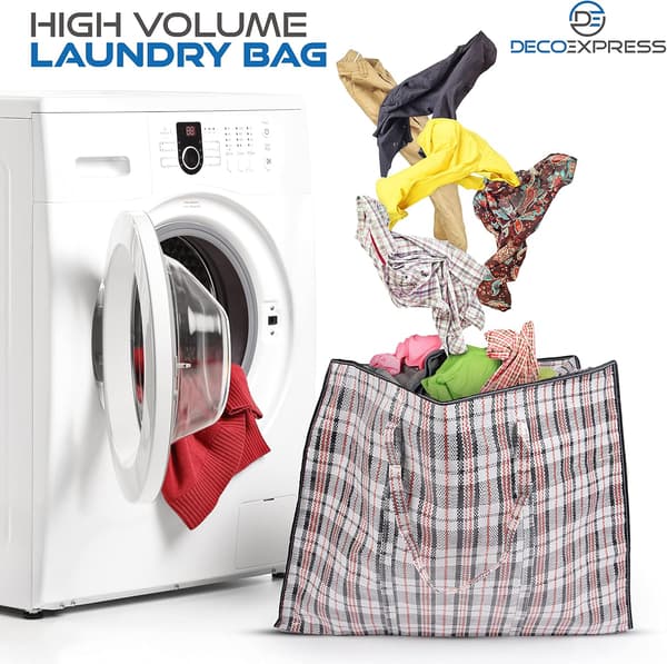 Large Jumbo Bag Storage Bag Clothes Storage Moving - Multipack (8-pack 80*60*25)