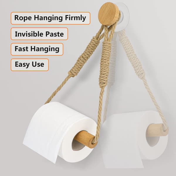 WC-paperiteline ilman porausta, pyyheteline puuta (porausta ei tarvita)