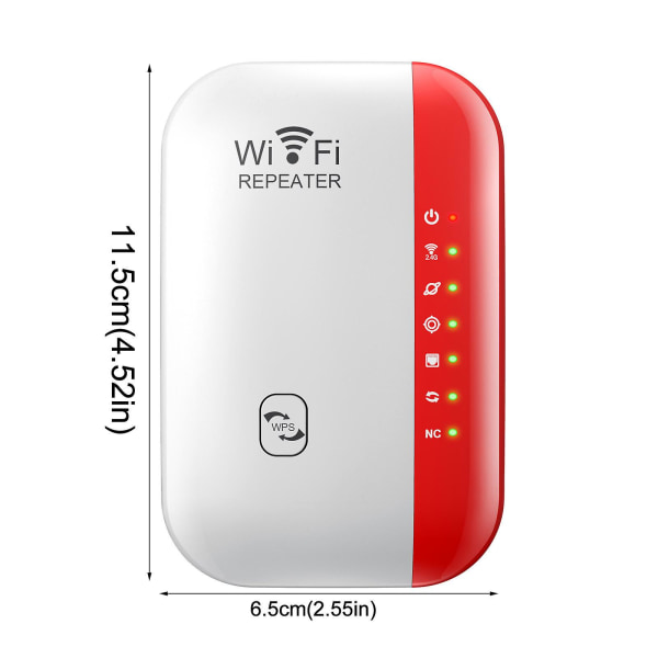 300mbps Mini Wifi Booster Støtteflere enheter Grunnleggende Internett-applikasjonerRedEU Red EU