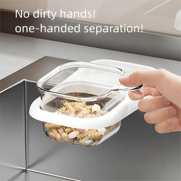 Sink Hanging Strainer with Suction Cup, Automatic Tilting Sink Strainer Basket, Hanging Corner Sink Kitchen Waste Collector (White)(Ho)