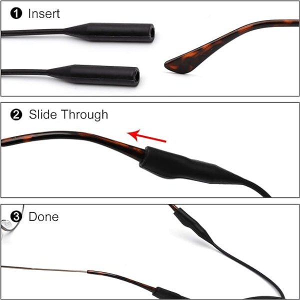 3 kpl joustavia silikonisia suojalaseja pidikkeellä