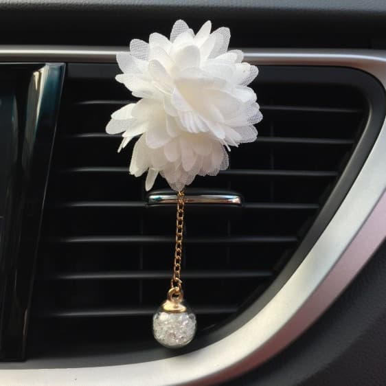 Billuftfrisker-klemme for bilventil, blomsterduft, diffusor