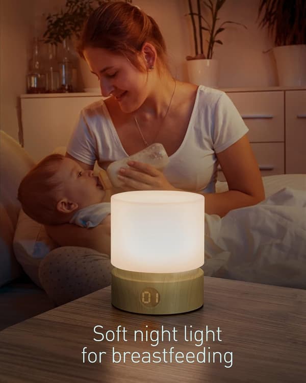 Timer Natlampe, Søvnhjælpende Natlampe til Børn og Voksne