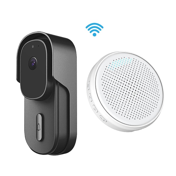 Trådlös Videodörrklocka med Intercom, Ljudförändringsövervakning, Smart Graffiti Wifi, Låg Strömförbrukning V
