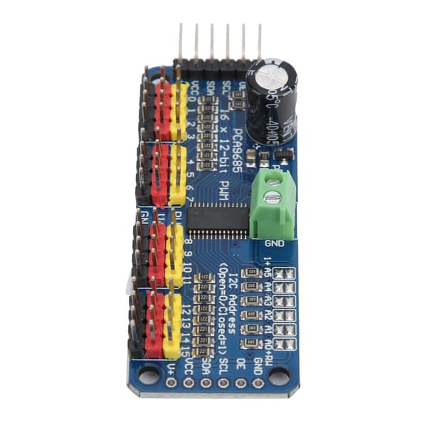 PWM Servo Driver 16-kanals motorstyringskortmodul IIC-interface PCA9685 til robot
