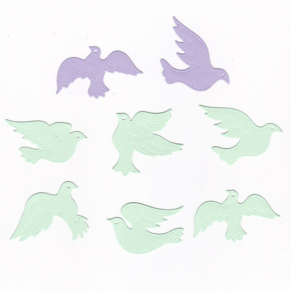 6 stk./sæt Fugle Metal Skæreforme 4,7 x 3,7 tommer DIY Dyreforme til Kortfremstilling og Scrapbooking Julekort