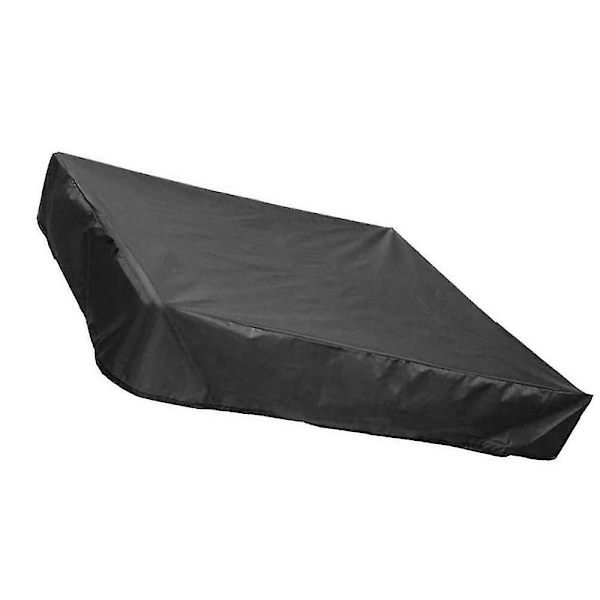 Hiekalaatikon kansi, lasten leikkikentän bunkkerin kansi vetoketjulla hiekalaatikon leluille ja huonekaluille, vedenpitävä pölytiivis 150*150cm musta 150*150cm Black