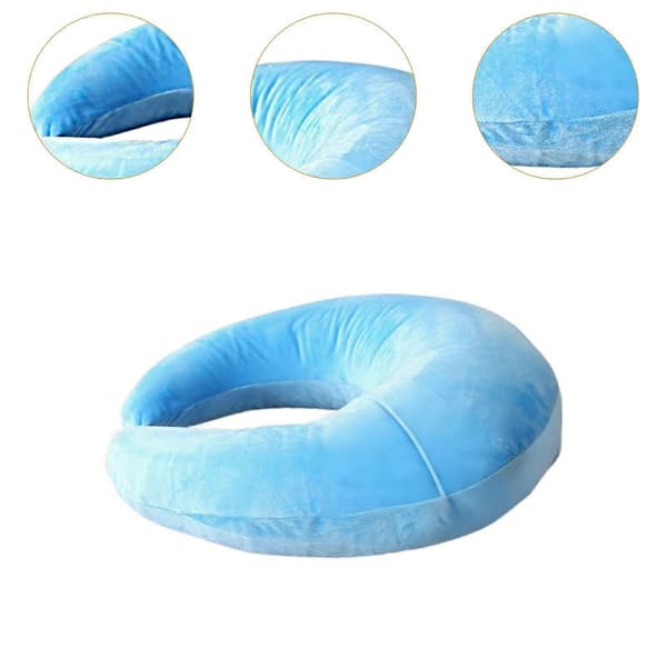Reading Pillow Workbench Pad Non-slip Soft Ergonomic Gaming Cushion Bed Support Blue Blue