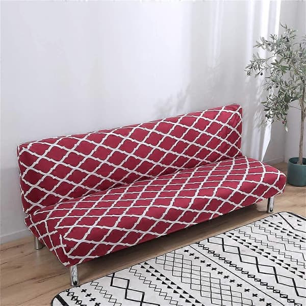 Sofatrekk uten armlener 3-seter/2-seter, elastisk sofatrekk for sovesofa S