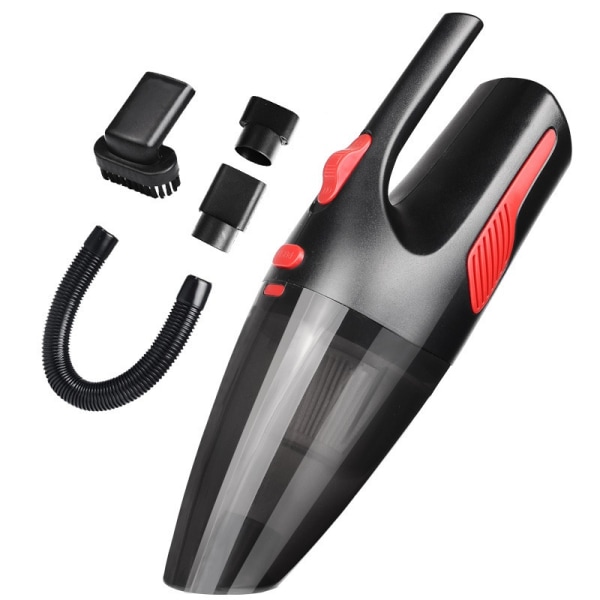 Kädessä pidettävä autopölynimuri, kannettava pölynimuri, johdoton pölynimuri pestävällä HEPA-suodattimen USB latauksella, autoon/kotiin/lemmikkieläinten hiuksiin (musta)