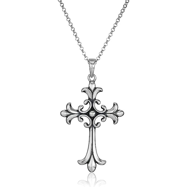 Samling Halsband med keltiskt kors i sterling silver 0f17 | Fyndiq