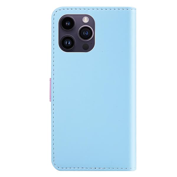 Tricolor PU-etui til iPhone 15 Pro Max