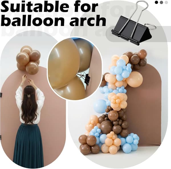 12-pak ballonbueklemmer, store, sorte