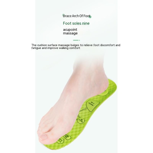 Andningsbara, avfuktande och svettabsorberande inläggssulor mot lukt för män och kvinnor, grön 37-38 par green/Sizes 35-37