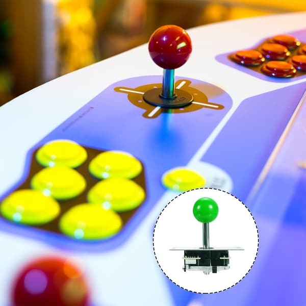 PC Joystick DIY Kit Arcade Spildele Knap ABS 5 Pin til Klassisk Grøn
