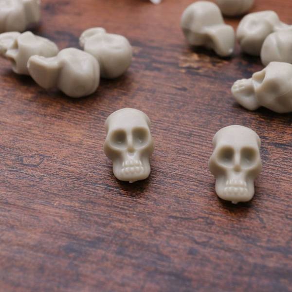 Mini Muoviset Kallo Pääkallo 50Kpl Realistinen Luuranko Kallo Koriste Halloween Prank Props Halloween Temppu Leikki Tarvikkeet