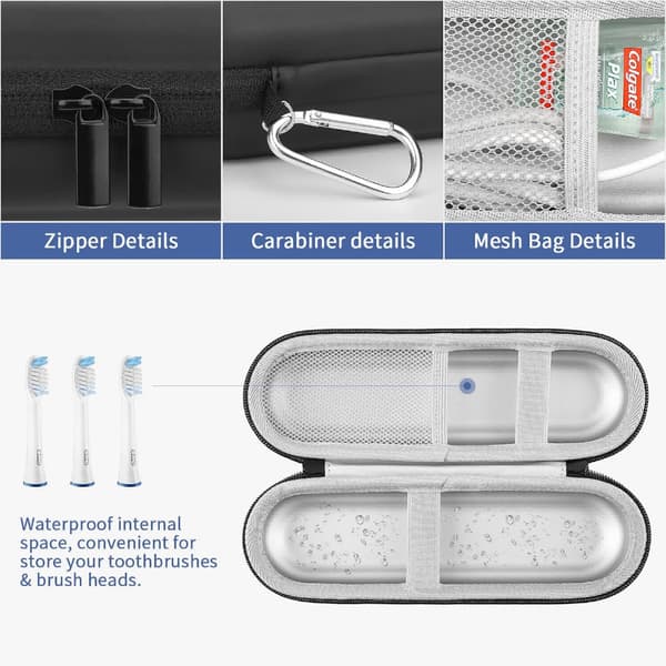 Electric toothbrush outer shell can store accessories
