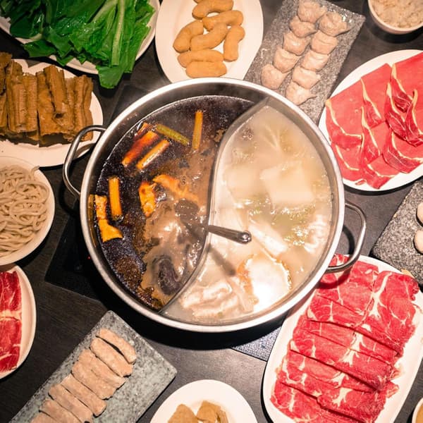 Stainless Steel Cooking Pot with Divider Practical Hotpot Pot Thickened Durable Reusable