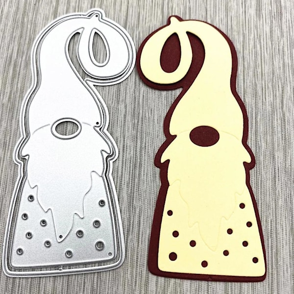 Jultomte Metall Skärstencil Mall DIY Scrapbooking Album Papperskort Stencil Die Prägling Ornament