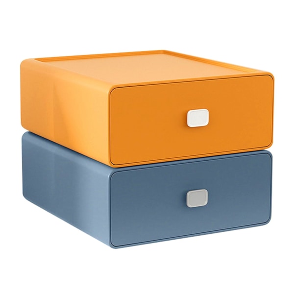 Värikäs pöytäkoneen säilytyslaatikko Pinottava laatikko Organizer Pöytä Toimistohyllyt Kaappitelinekaappi D