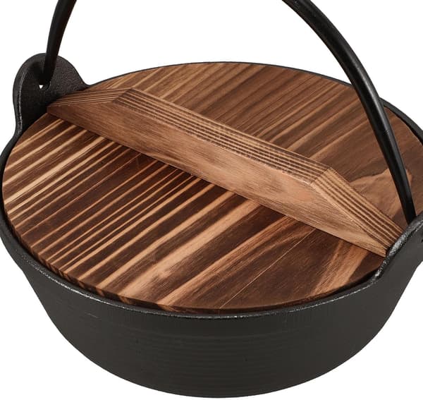 Støbejernsgryde til camping, traditionelt japansk design, kogegrej