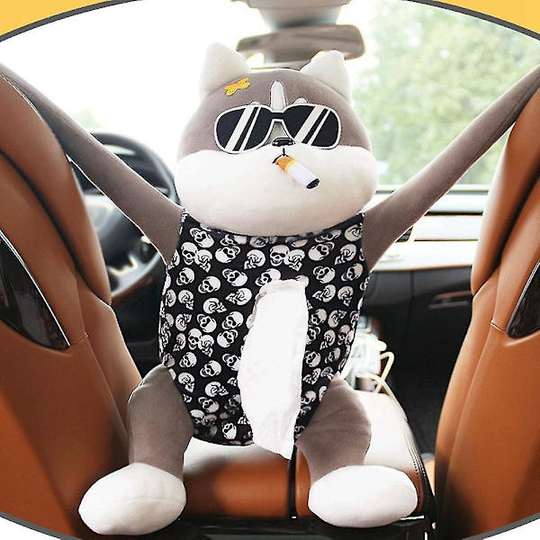 Universal Cartoon Animal Tissue Box Car Inre Armst d Box Kompatibel med Servett Tissue Box Cover Holder Po