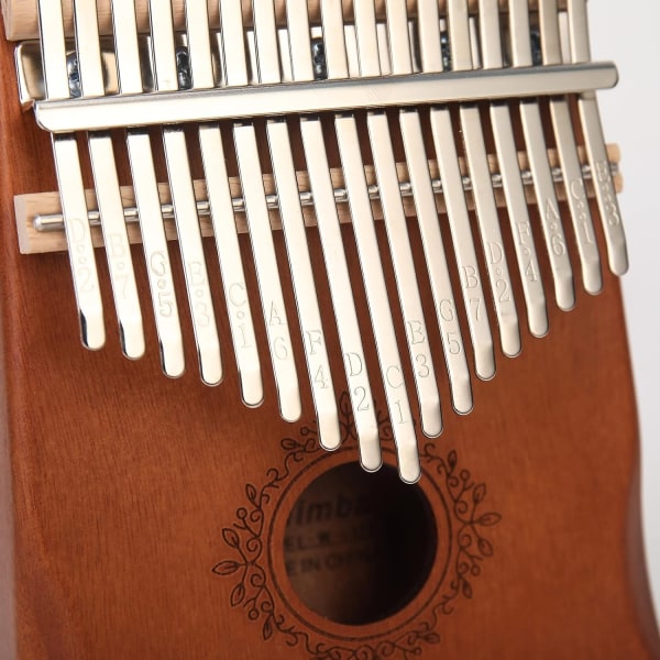 thumb piano 17 key, bærbar mahogni Finger Piano gave, egnet for barn og voksne nybegynnere