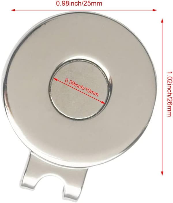 3 stk golfkasketklemmer, golfhatteklemmer, golfboldhatteklemme, magnetisk