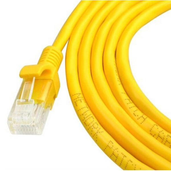 5m Gul Extern Nätverks Ethernet-kabel Cat5e Koppar Rj4510M