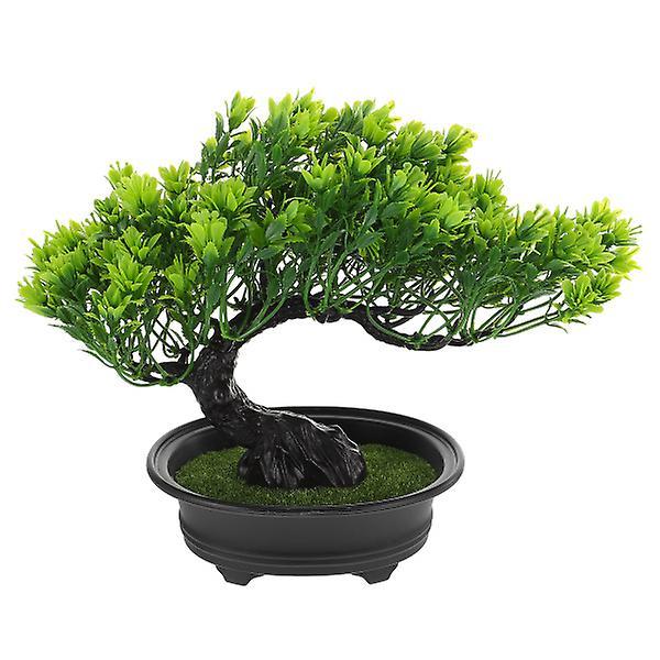 Emulerad Bonsai Växt Simulerad Växt Inomhus Bonsai Dekorativ Tillbehör Grön 32X13CM