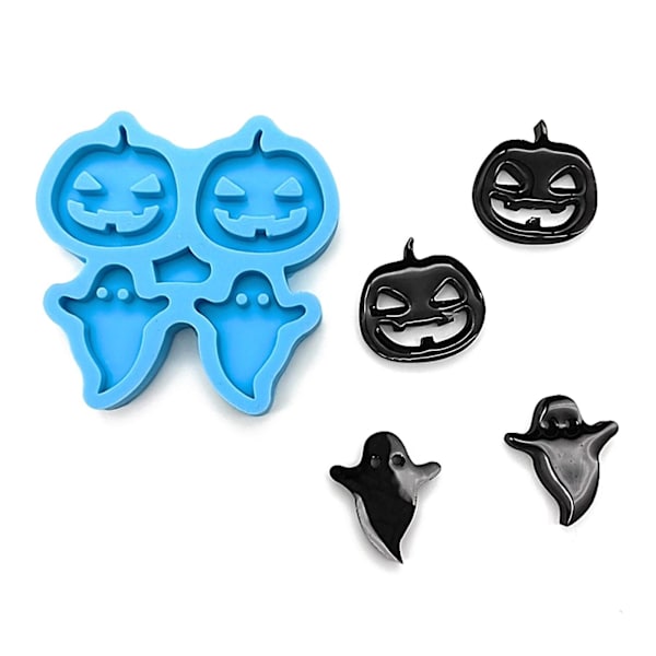 Harpiks Smykkeform, Halloween Øreringe Harpiksform Til DIY Harpiks Smykker, Vedhæng