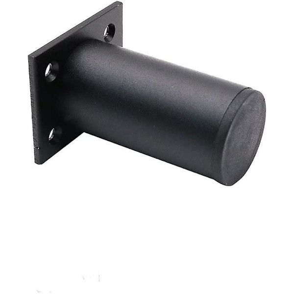 Sæt af 4 Justerbare Møbelben Mat Sort, Aluminium Legering 38x80mm, Skab Kaffebord Tv-Skab Ben, Skab Sofa Støtteben