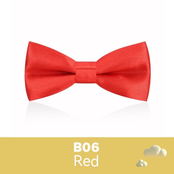Barnfluga brittisk stil pojke baby dubbel lager liten fluga röd B06 en outfit