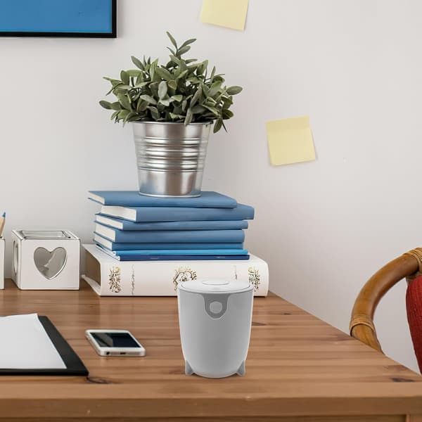 Small Trash Can with Lid Creative Cute Pp Desktop Bin Multifunctional Use for Kitchen Bedroom Office