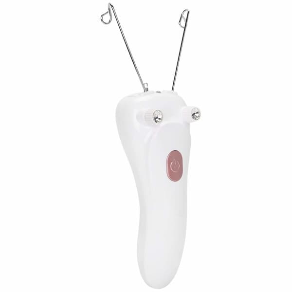 Elektrisk epilator for hårfjerning med bomullstråd (rosa)
