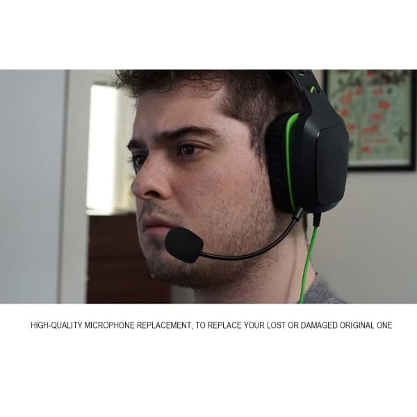 Erstatningsgamingmikrofon for Razer Electra V2 Gaming Headset på PS4 PS5 Xbox One PC, avtakbar bommikrofon