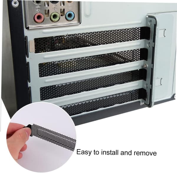 Metalnet Computer Chassis Ventilation Tætningsplade Beskyttelse Støvfilter til Computerboks Varmeafledning