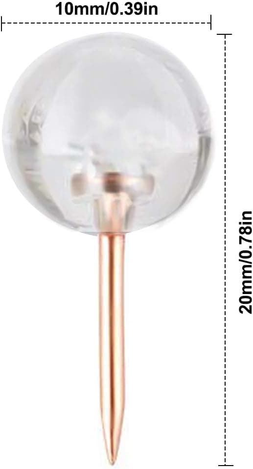 100 st roséguld transparenta tryckknappar världskorktavla tryckknappar
