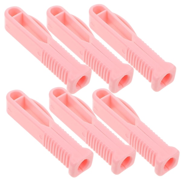 6 stk Plast Ampulleåpner Spor Design Vial Breaker Profesjonell Mini Flaskeåpner Rosa Pink