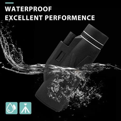 Monocular Telescope, 80x100 High-Powered Prism Binoculars, with Smartphone Holder & Tripod