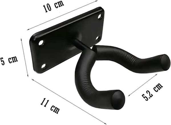 2-pack Gitarrväggfäste Hängare Metall Kvadratisk Krokhållare Stativ