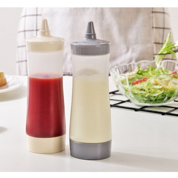3 st Squeezebär Squirtflaskor för Ketchup, Senap, Sås - Kökstillbehör (3 st)