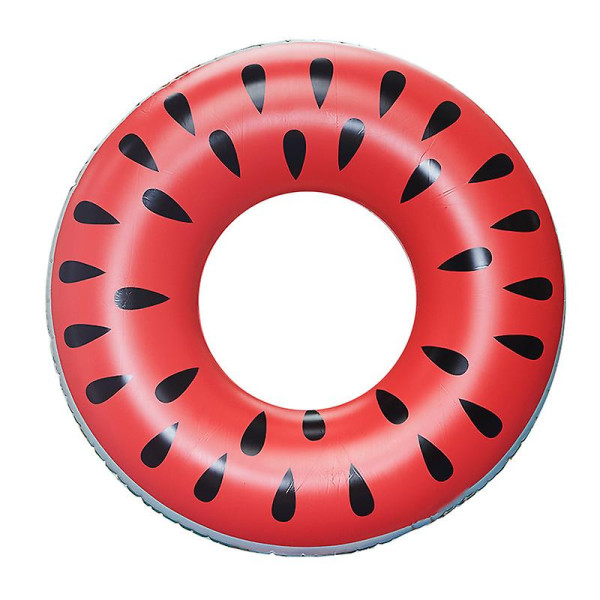 Vattenmelon Badring Vuxen Uppblåsbar Flytring Dubbelsidig Tryck Vattenring (1st)