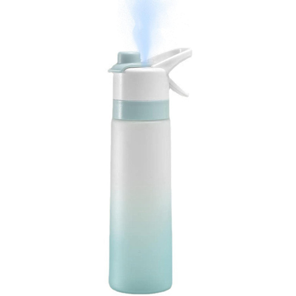 Vattenflaska med Sprayfunktion, 750ml Spray Dricksvattenflaska, Vattenflaska med Dimspray, Spritz Vattenflaska För Kontor, Gym, Löpning