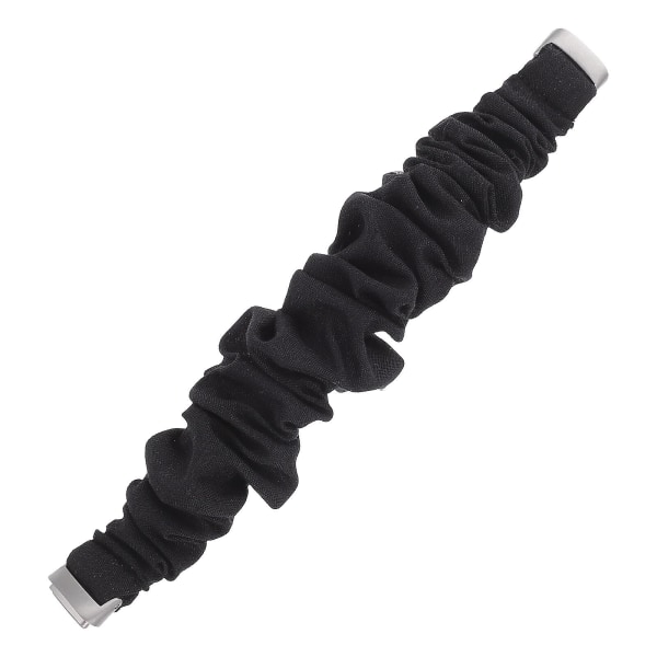 Dameur Ur Stof Armbånd Scrunchy Ur Armbånd Scrunchy Udskiftningsrem Sort 14X3CM
