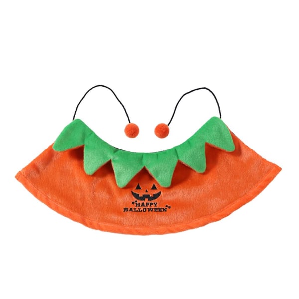 Husdjursdräkt för Halloween - Pumpa Orange Kappa med Svart Kappa på Andra Sidan