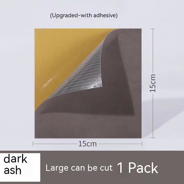 1 stycke självhäftande mörkgrå hälplåster för att reparera hål i sportskor Dark Grey/1 piece