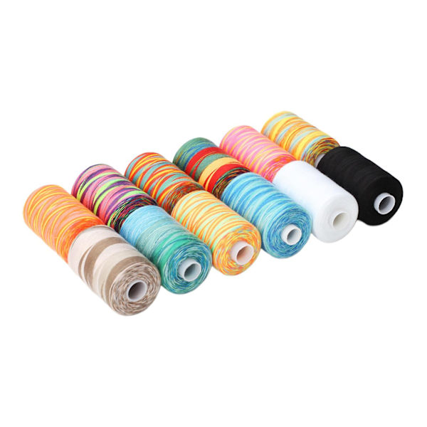 12x Sytrådsett Broderitråd For Håndsøm Quilting Håndarbeid