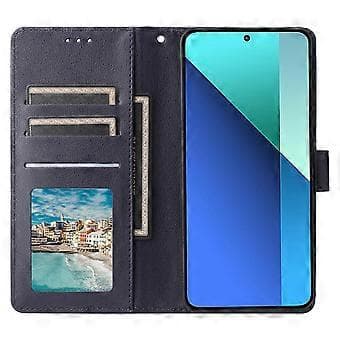 PU-læder pung etui med stativ til Xiaomi Redmi Note 13 4G Style D Style D