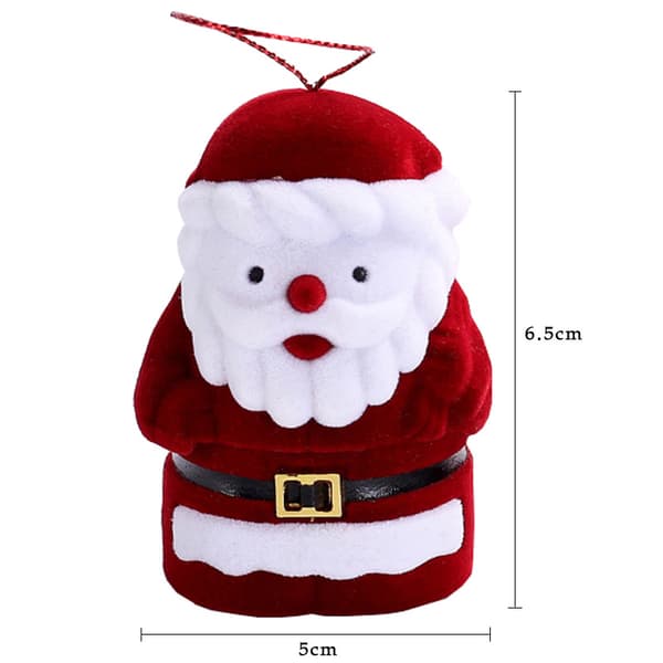 1 st Jultomte ringbox smyckeskrin julklappslåda